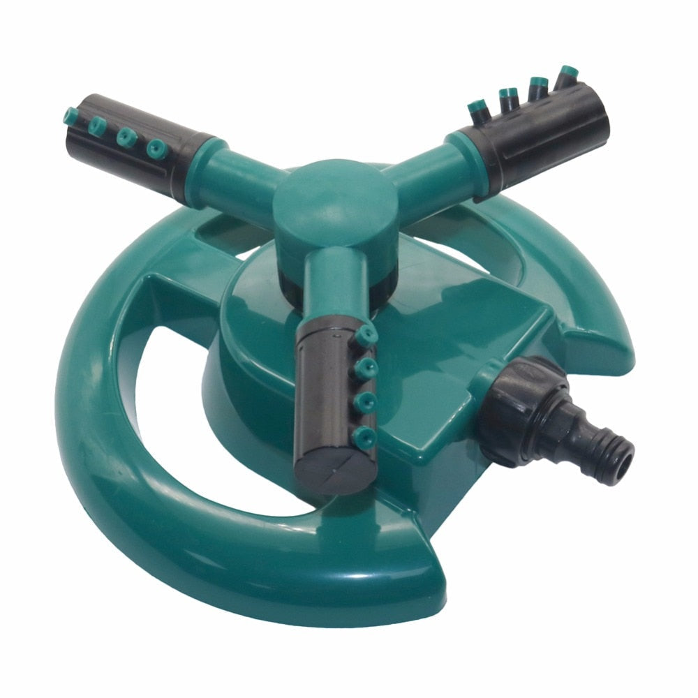 Garden Sprinklers Automatic watering Grass Lawn 360 Degree Circle Rotating Water Sprinkler 3 Nozzles Three Arm Garden Pipe Hose