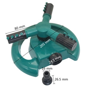 Garden Sprinklers Automatic watering Grass Lawn 360 Degree Circle Rotating Water Sprinkler 3 Nozzles Three Arm Garden Pipe Hose