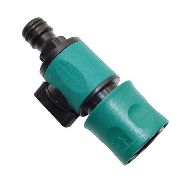 Plastic Valve with Quick Connector Agriculture Garden Watering Prolong Hose Irrigation Pipe Fittings Hose Adapter Switch 1 Pc