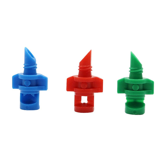 50 Pcs Garden Irrigation Simple Refraction nozzle Watering Flower Mist Nozzle Threaded connection 90/180/360 Degrees Sprayer