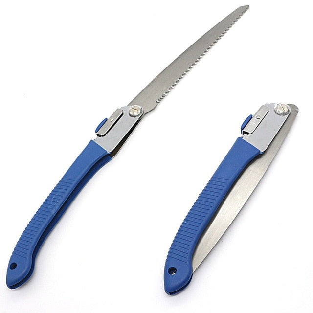 Portable Home Manual Pruning Hacksaws Garden Folding Trimming Saw Pruning Garden Household Anti-skip 26cm Hand Steel Sawing Tool